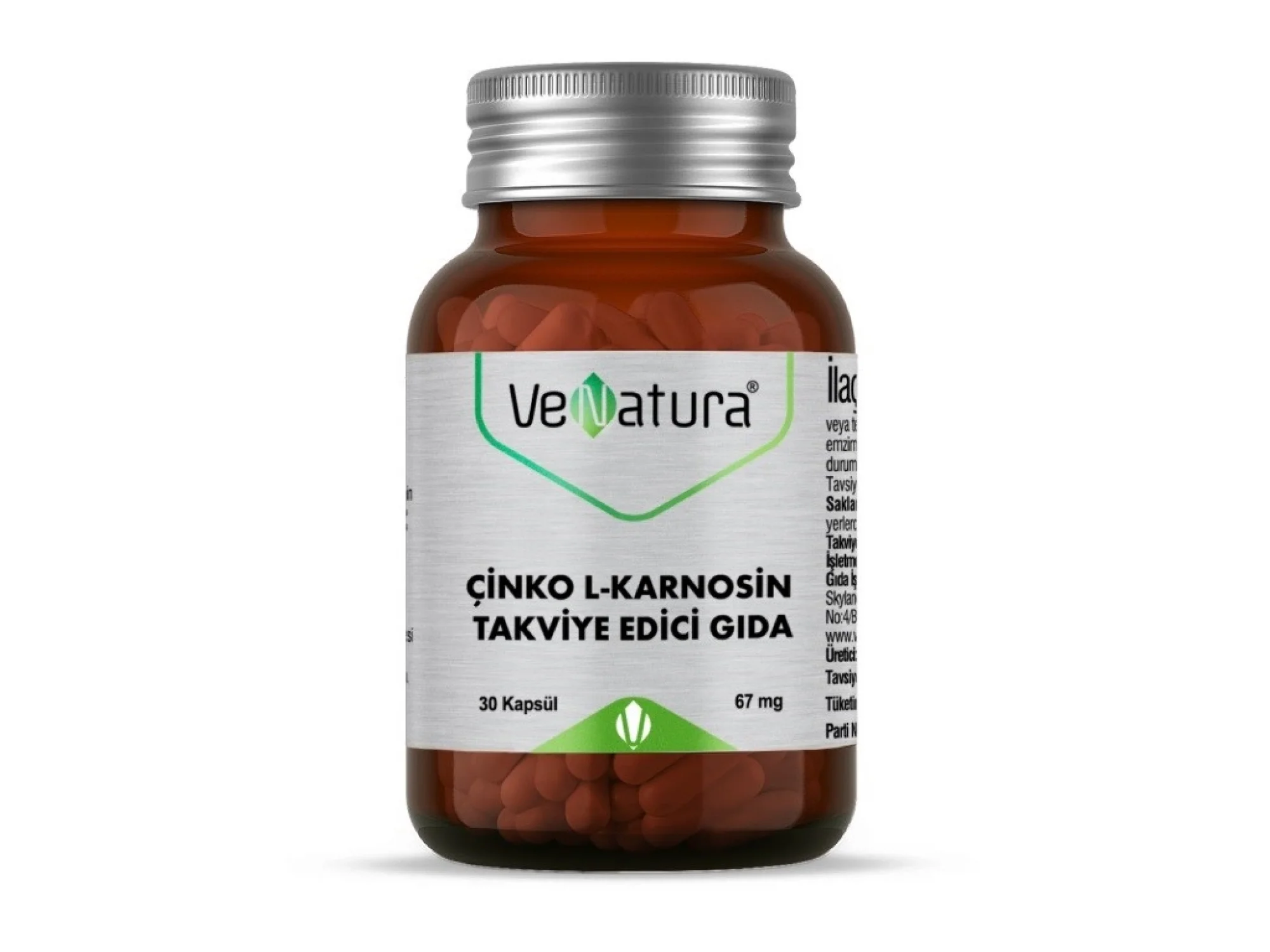 Venatura Çinko L-Karnosin 30 Kapsül