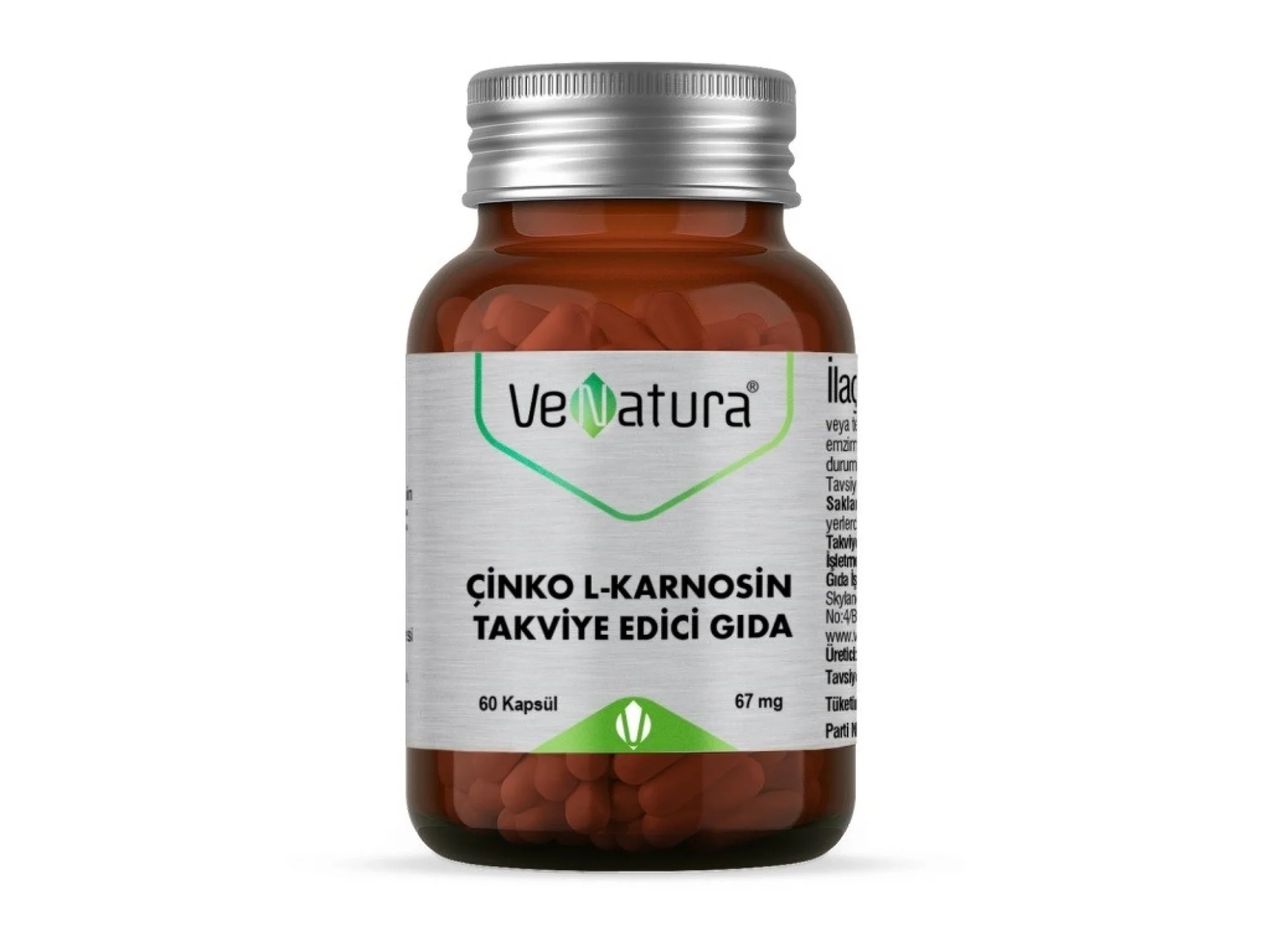 Venatura Çinko L-Karnosin 60 Kapsül