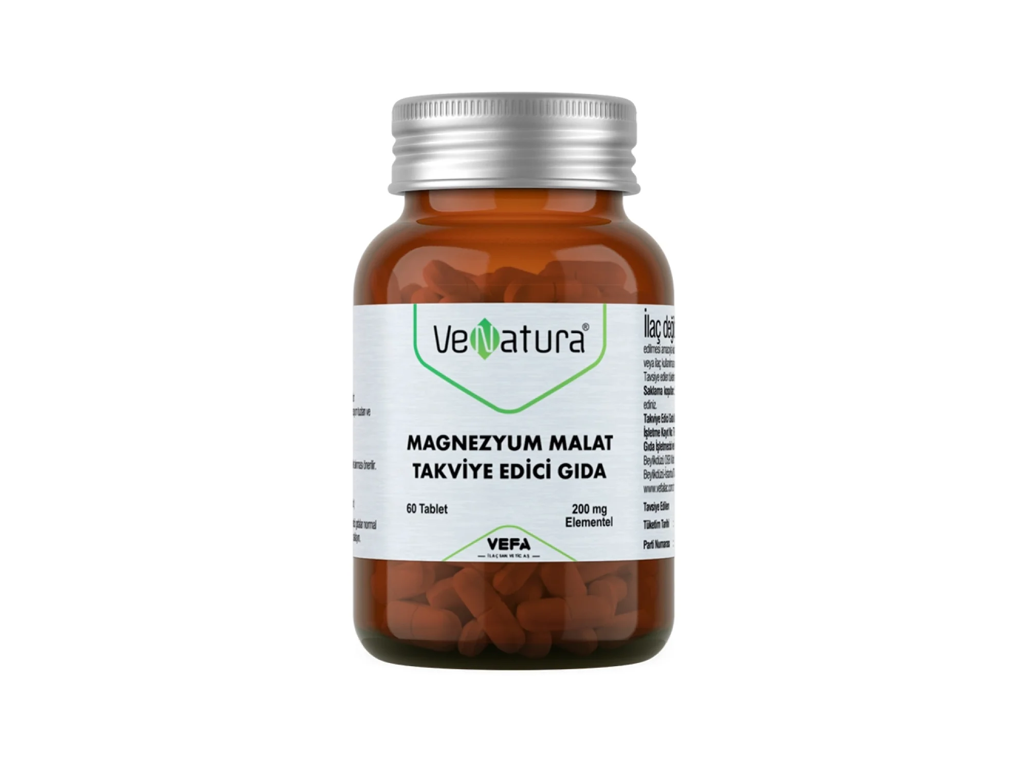 Venatura Magnezyum Malat 60 Tablet