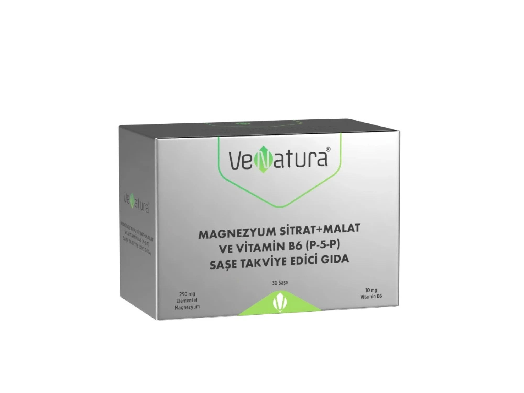 VeNatura Magnezyum Sitrat Malat ve Vitamin B6 P-5-P 30 Saşe