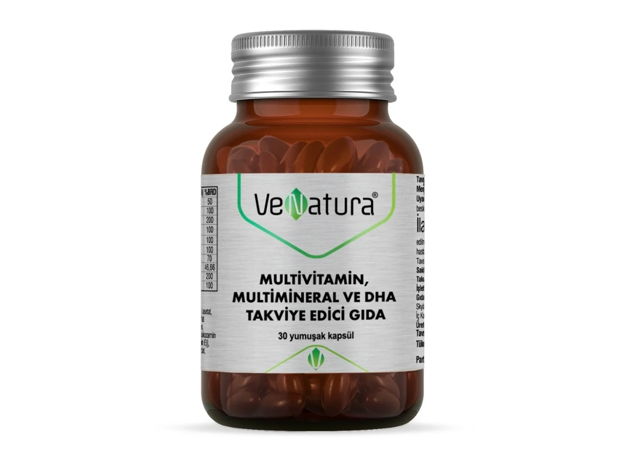 Venatura Multivitamin Multimineral ve DHA 30 Kapsül