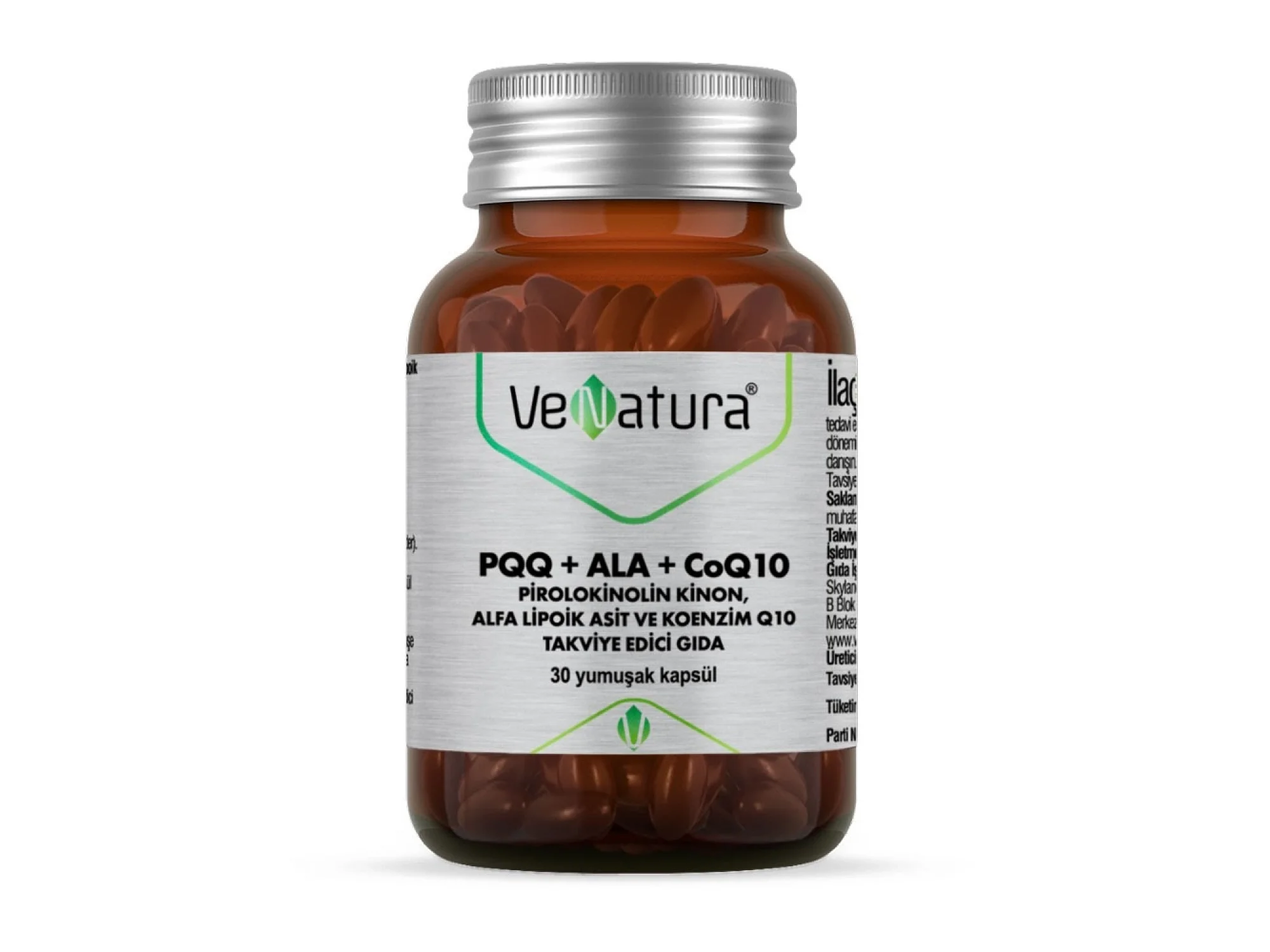 VeNatura PQQ+ALA+KoenzimQ10+Alfa Lipoik Asit 30 Kapsül