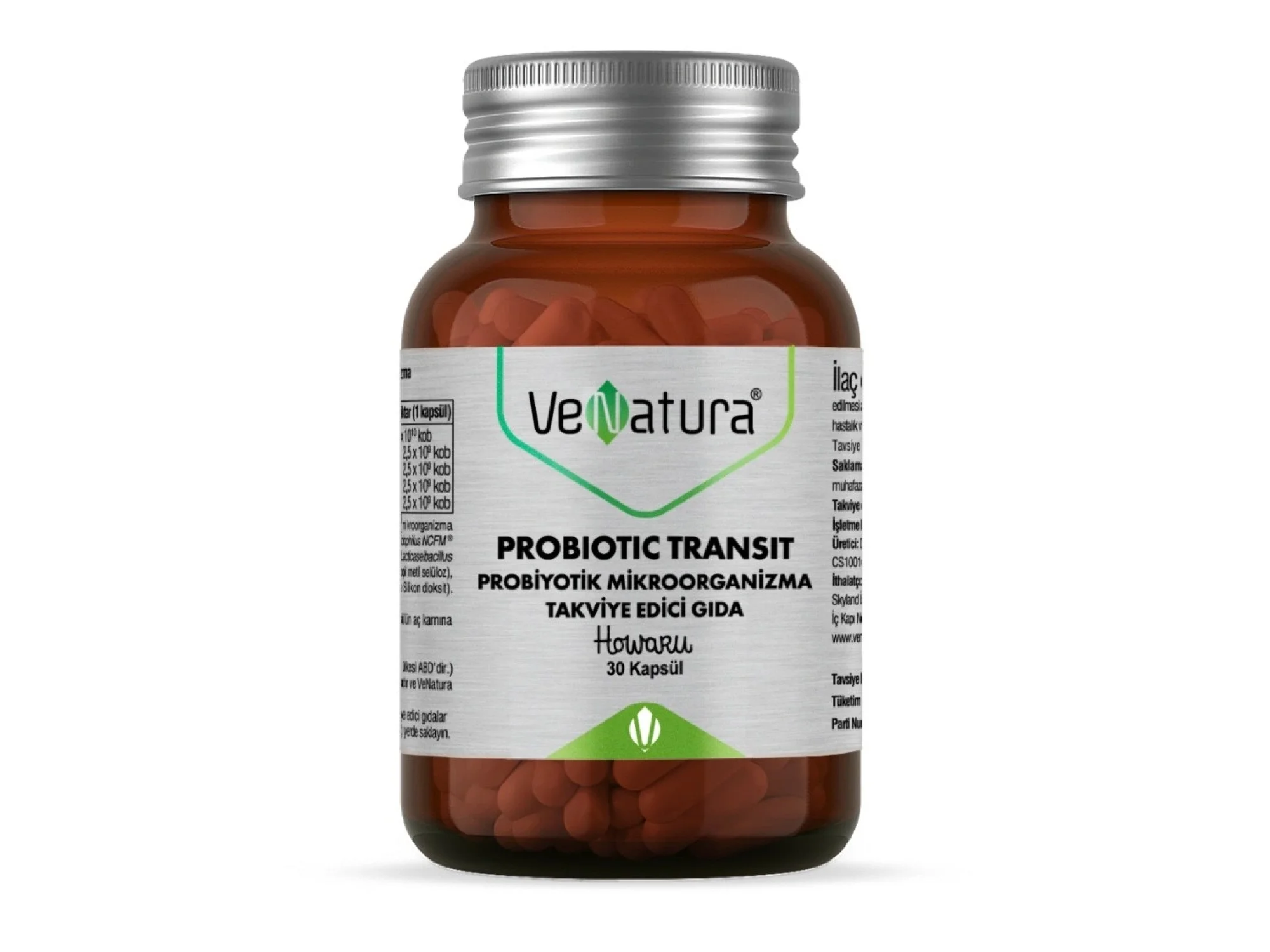 VeNatura Probiotic Transit Probiyotik Mikroorganizma 30 Kapsül