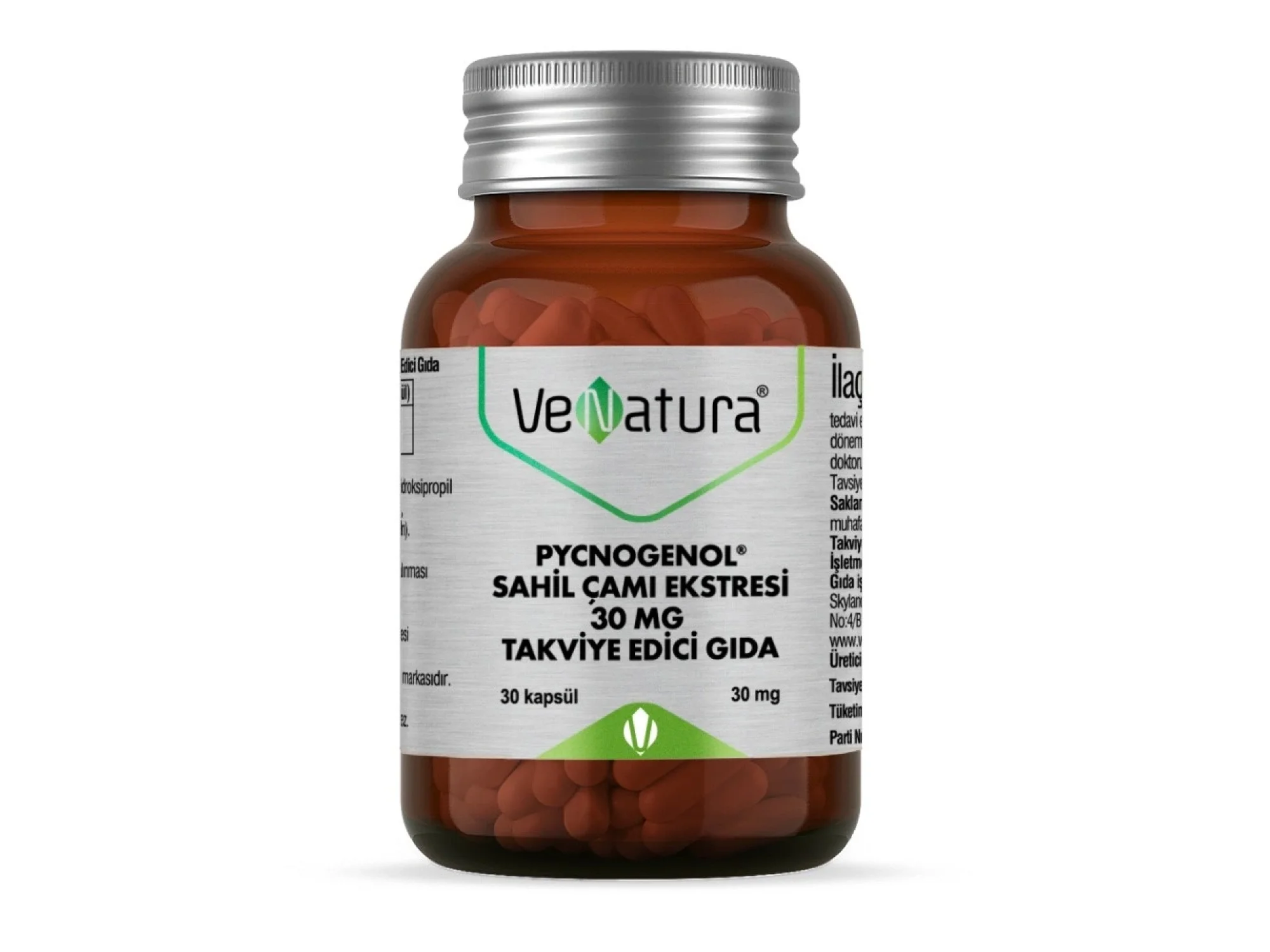 Venatura Pycnogenol Sahil Çamı Ekstresi 30 mg 30 Kapsül
