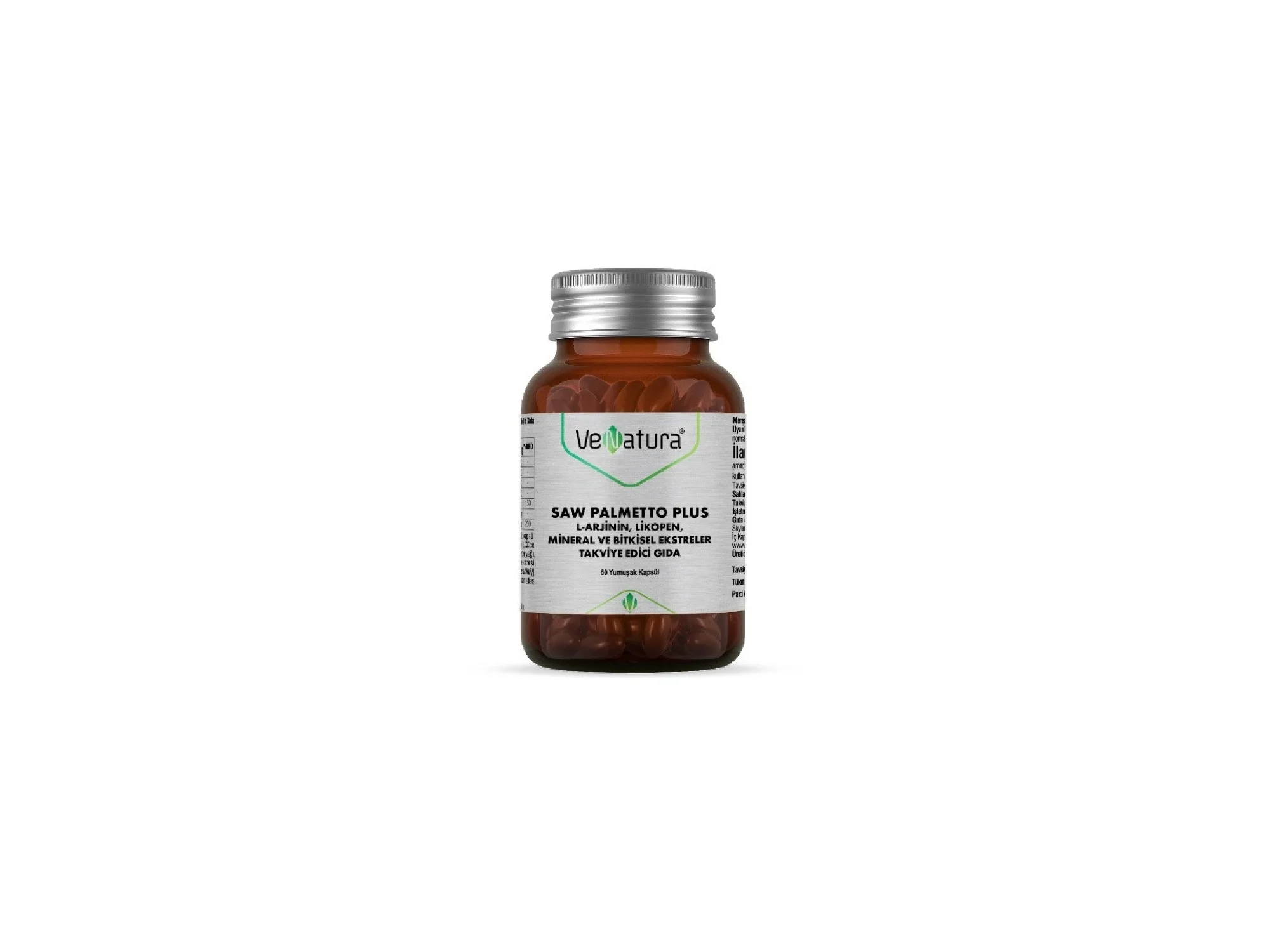 VeNatura Saw Palmetto Plus L-Arjinin Likopen Mineral 60 Kapsül