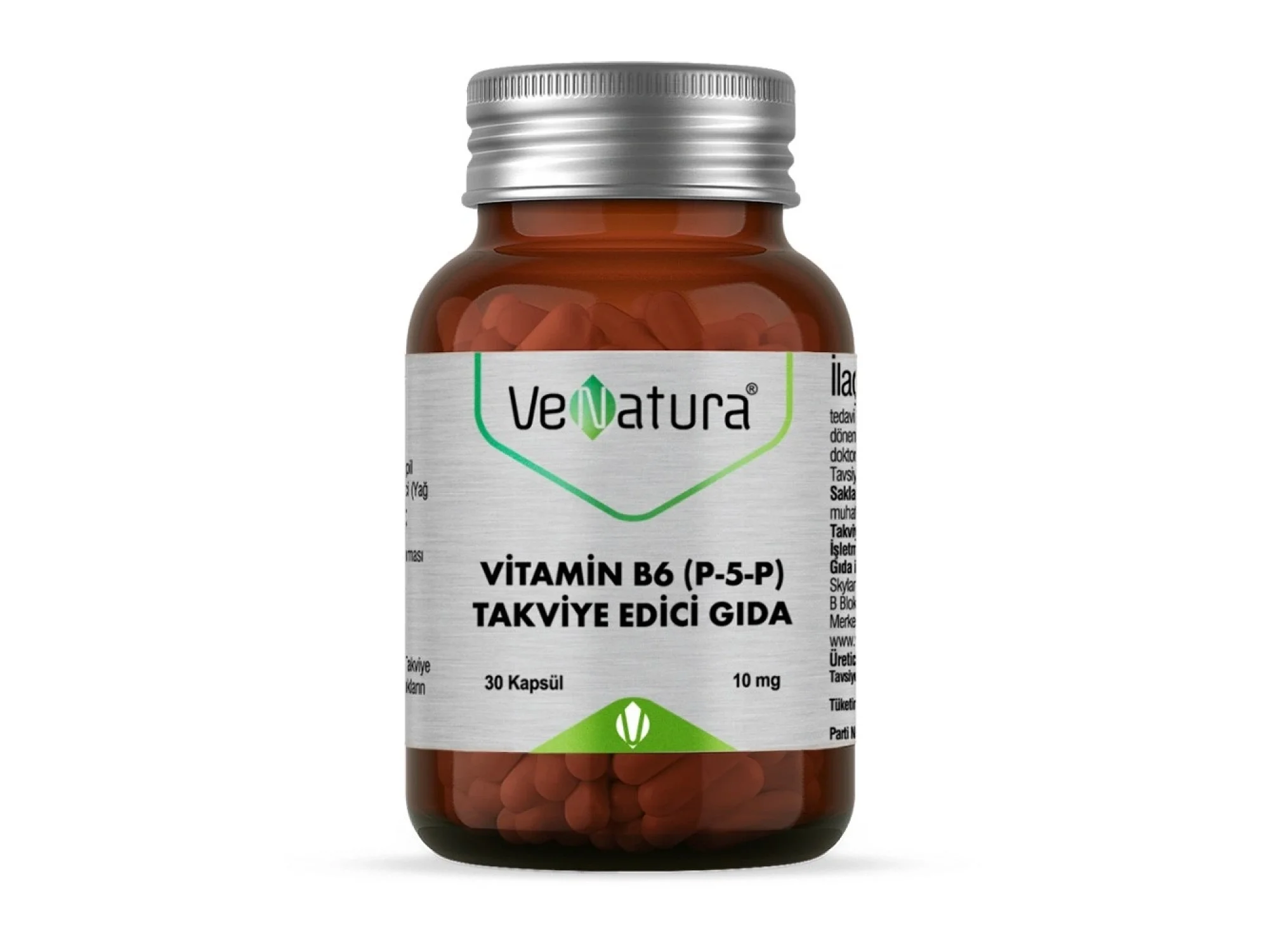 VeNatura Vitamin B6 (P-5-P) 10 mg 30 Kapsül