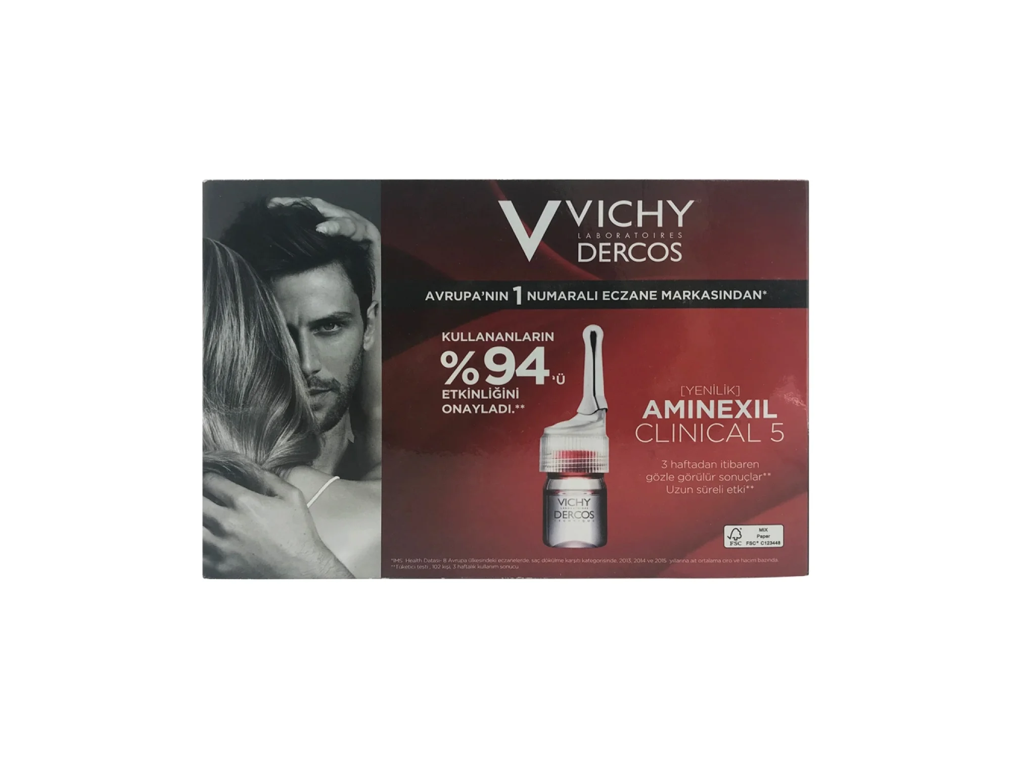 Vichy Dercos Aminexil Clinical 5 Erkek 21 x 6 ml