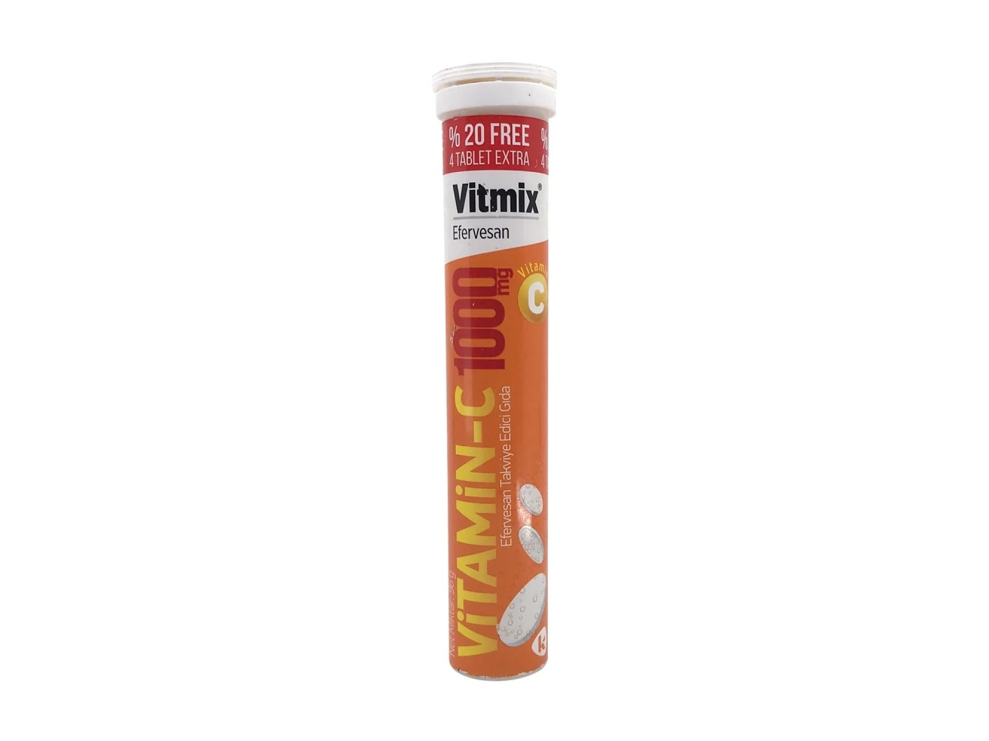 Vitmix Vitamin-C 1000 mg 20 Efervesan Tablet