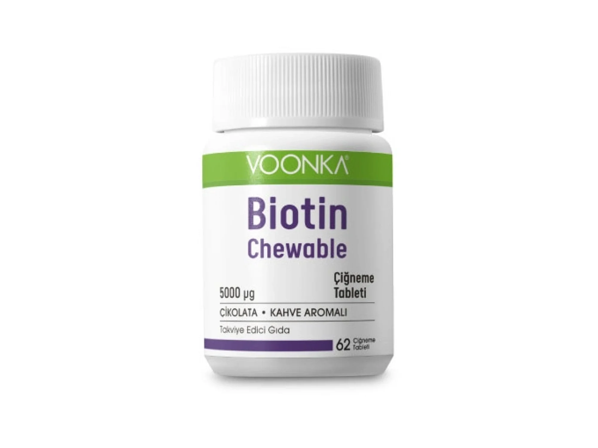 Voonka Biotin Chewable 60 Çiğneme Tableti