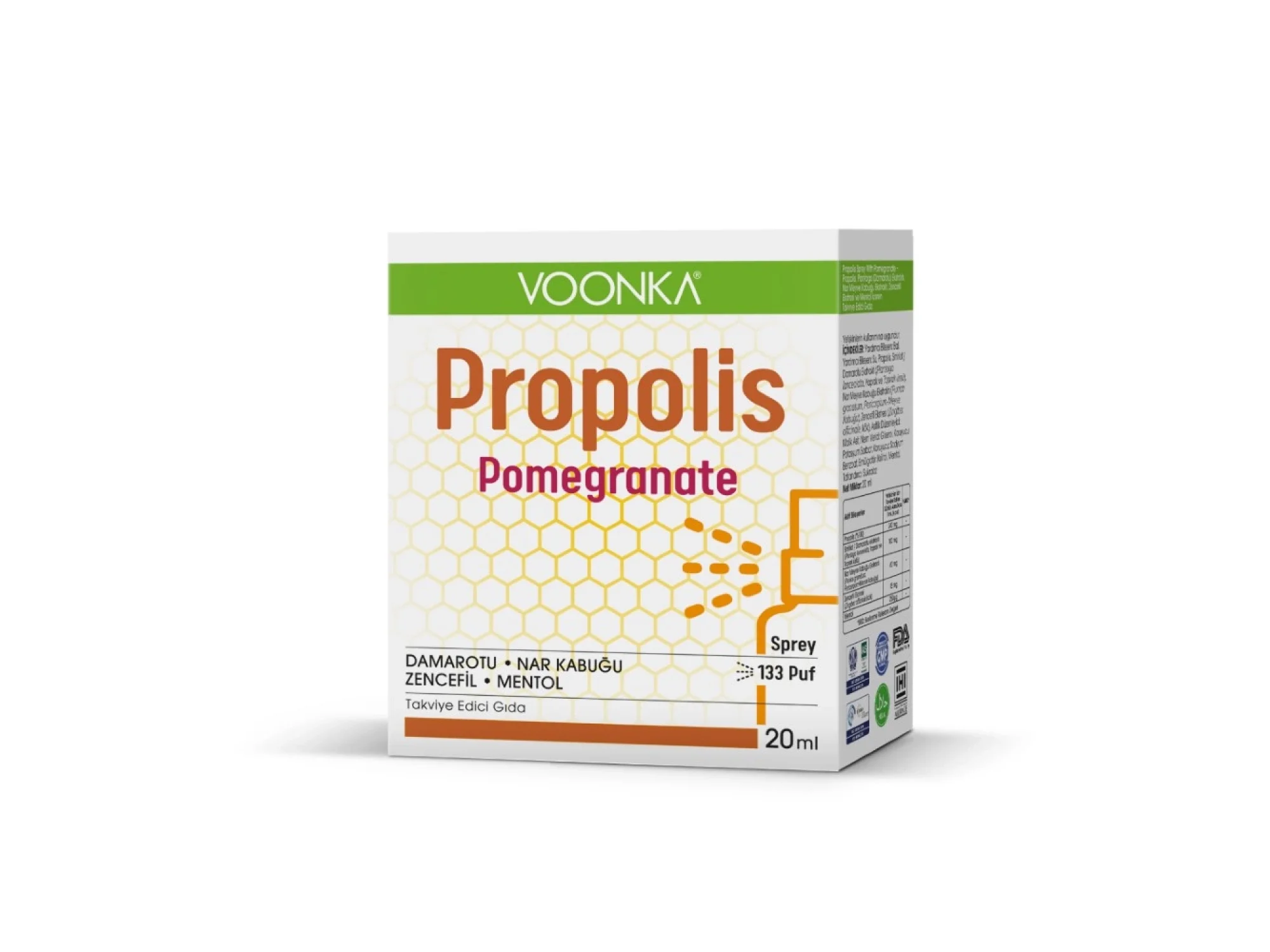 Voonka Propolis Pomegranate Sprey 20 ml