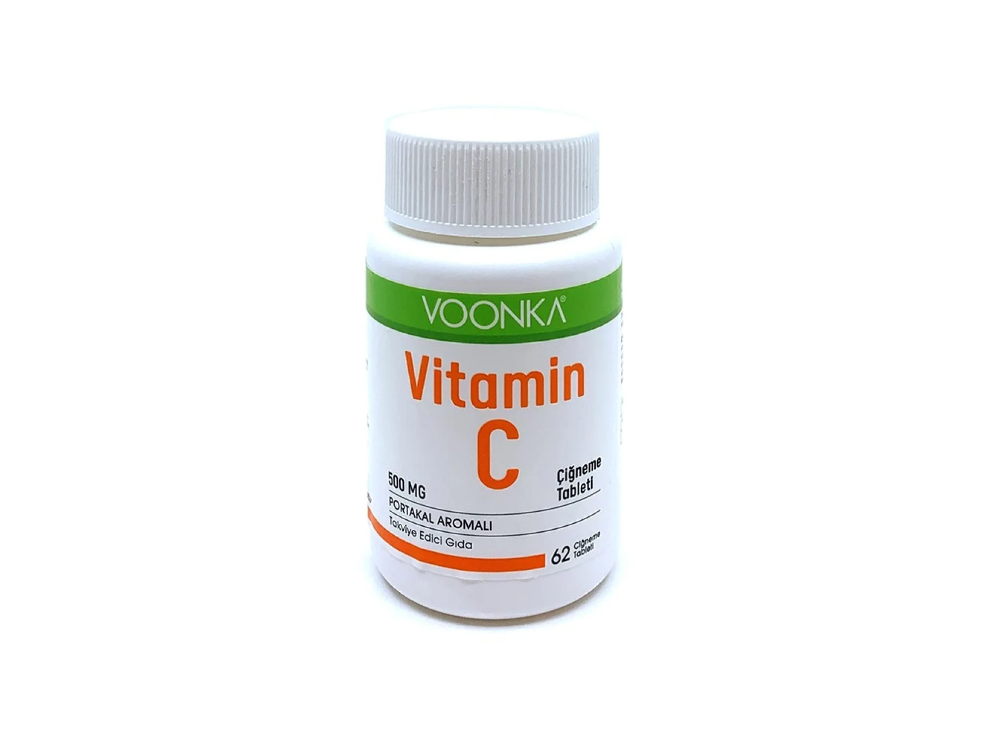 Voonka Vitamin-C Portakal Aromalı Takviye Edici Gıda 60 Tablet