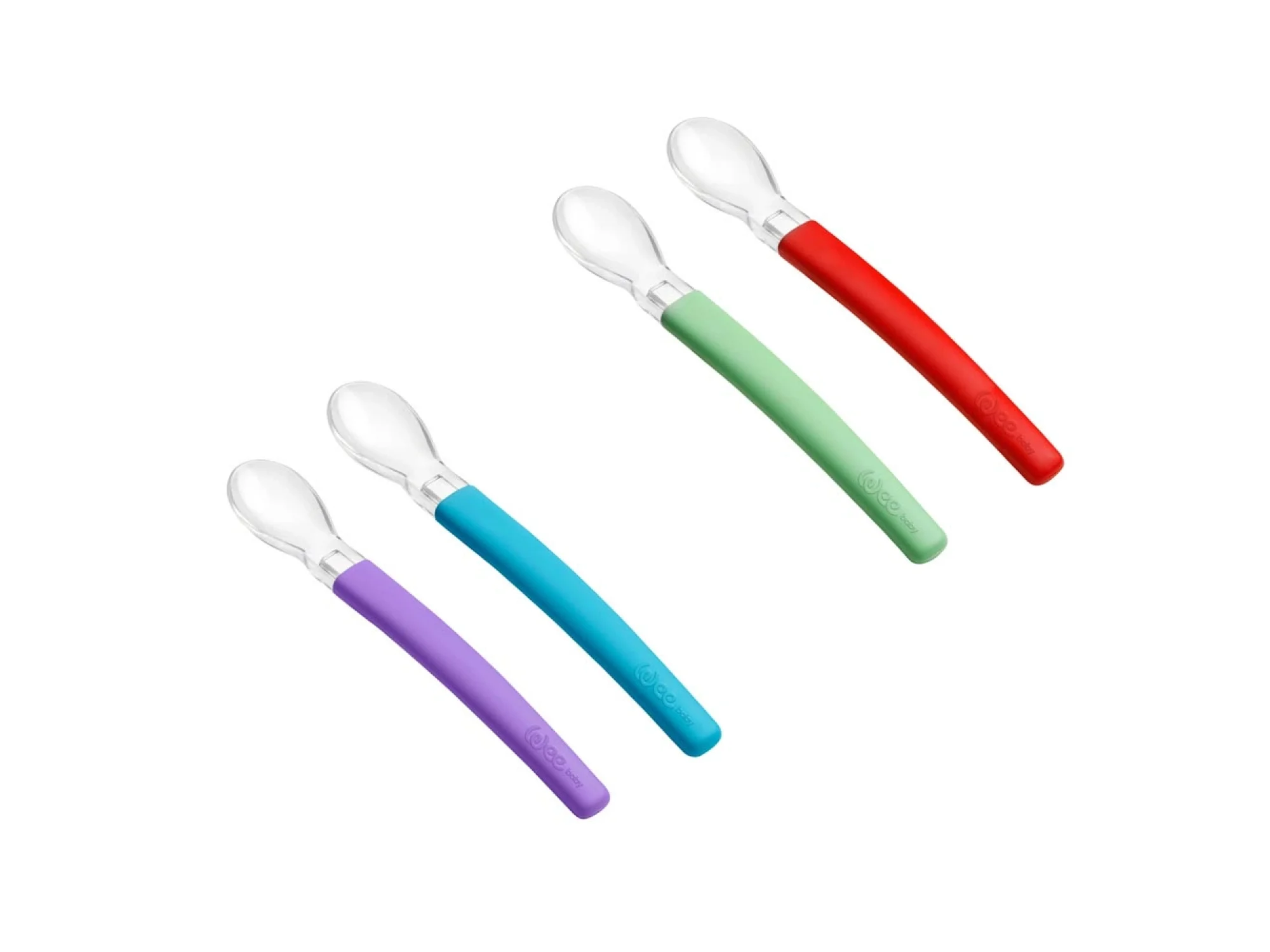 Wee Baby 122 Mama Kaşığı 2li - Yeşil  Turuncu