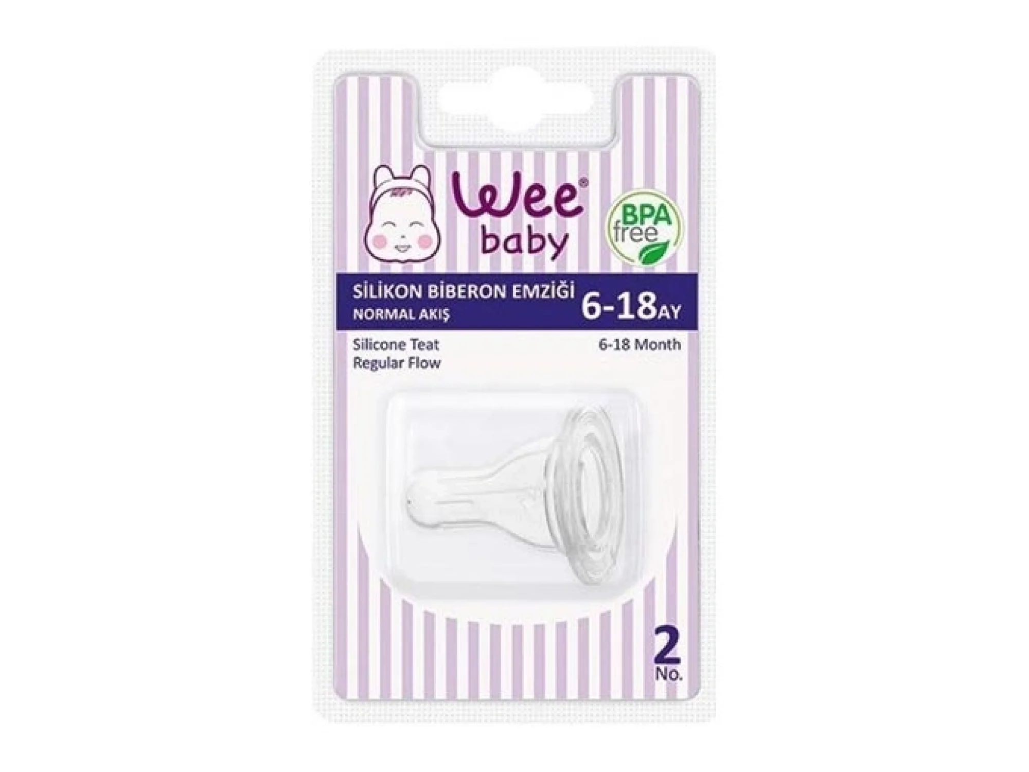 Wee Baby Silikon Biberon Emzik No: 2 K821