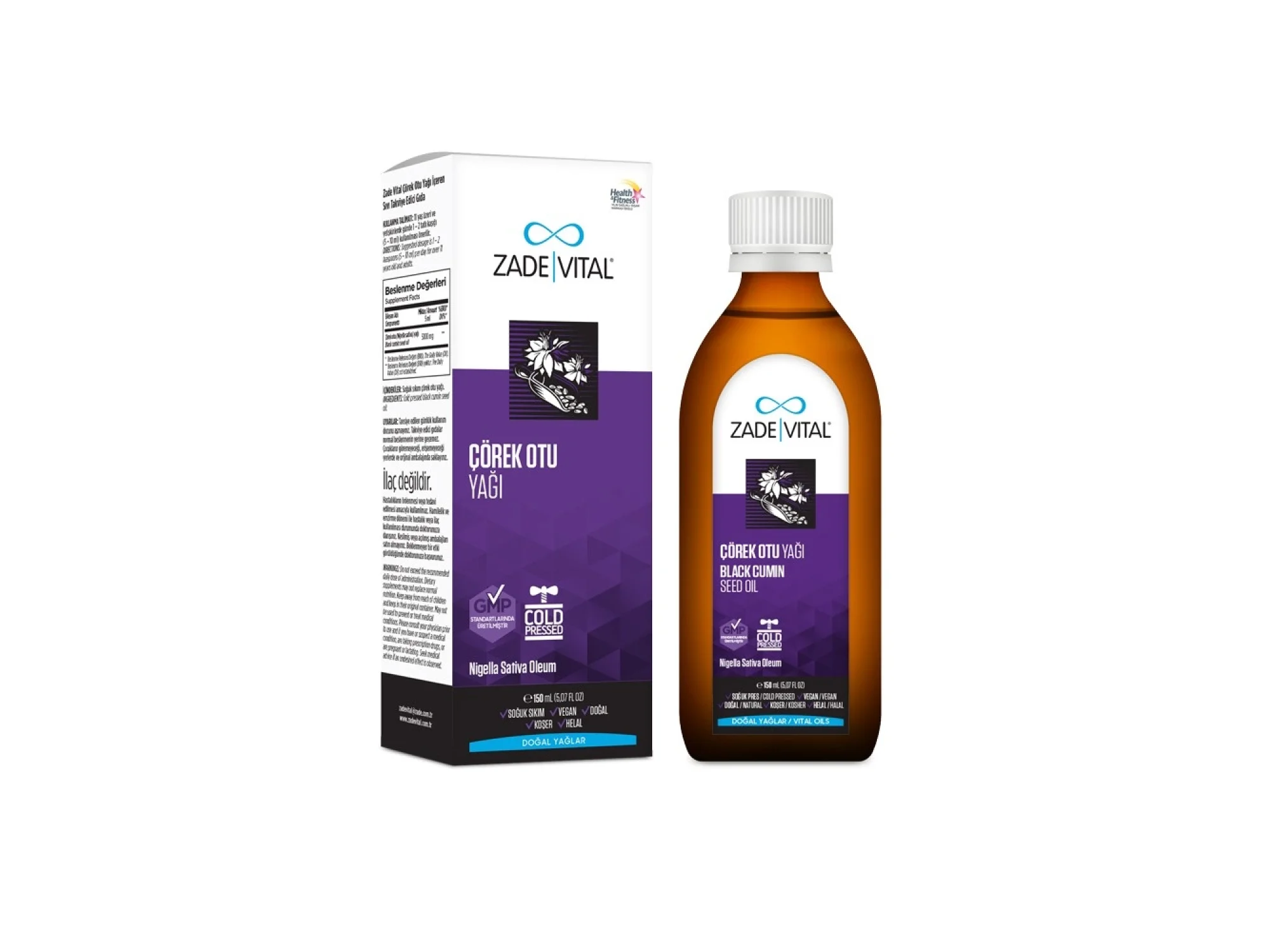 Zade Vital Çörek Otu Yağı 150 ml
