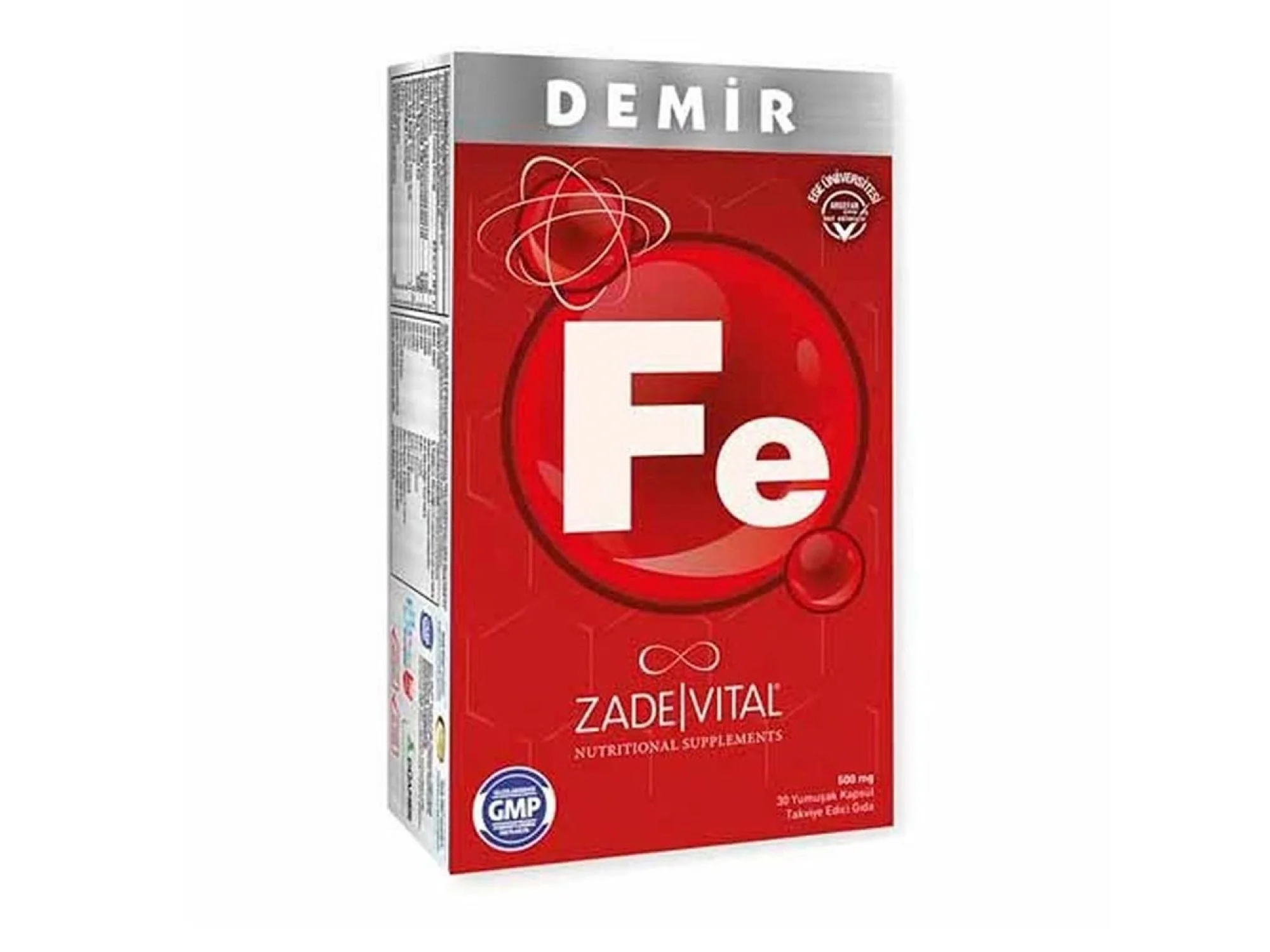 Zade Vital Iron Fe 30 Kapsül