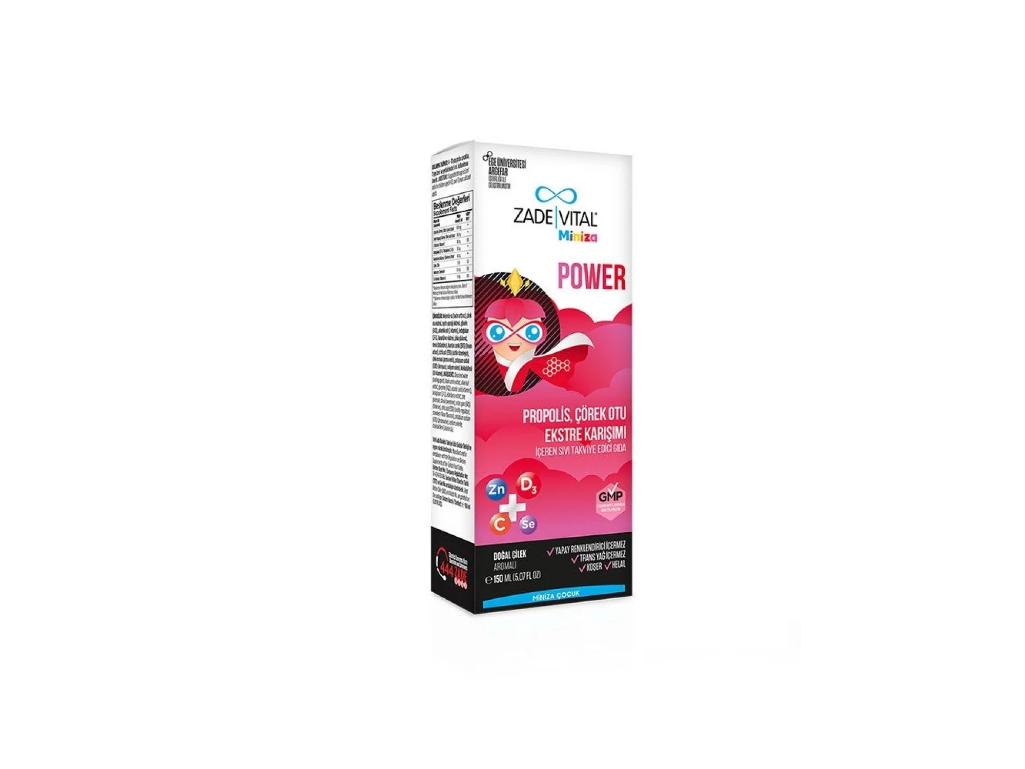 Zade Vital Miniza Power Propolis Çörek Otu Karışımı Şurup 150 ml