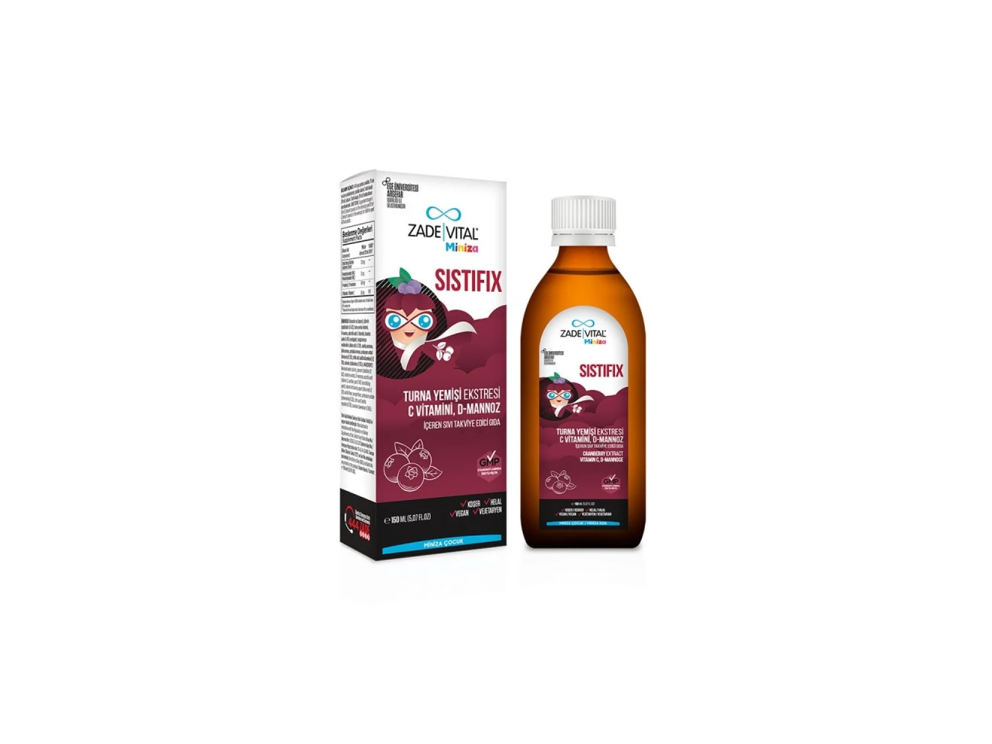 Zade Vital Miniza Sistifix Takviye Edici Gıda 150 ml