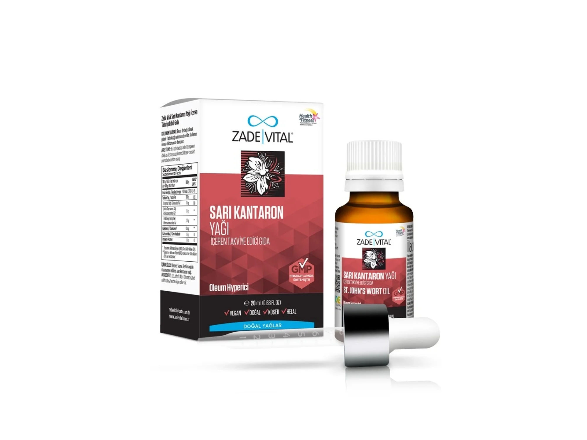Zade Vital Sarı Kantaron Yağı 20 ml