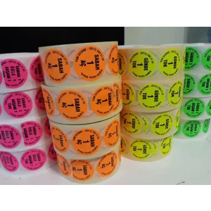 30.000 adet 4 farklı çeşit rulo ilaç kullanım etiketi