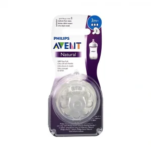 Avent Natural Biberon Emziği Orta Akış 3 Ay+ 2li