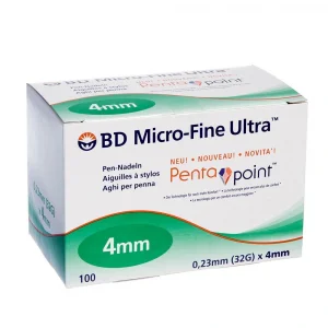 BD Micro-Fine Plus Kalem İğnesi 0,23mm (32G) x 4mm