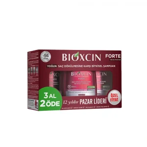 Bioxcin Forte Yoğun Saç Dökülmesine Karşı Bitkisel Şampuan 300 ml - 3 Al 2 Öde (Özel Fiyat Etiketli)