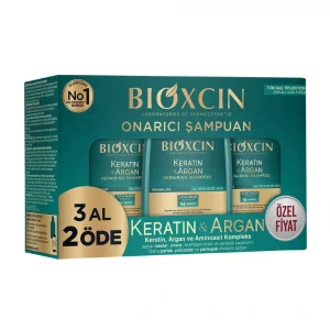 Bioxcin Keratin ve Argan Onarıcı Şampuan 300 ml - 3 Al 2 Öde