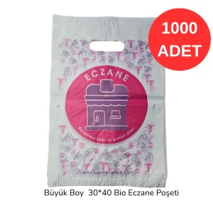 Büyük Boy 30*40 Bio Eczane Poşeti 1000 adet