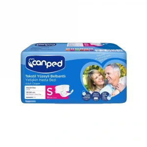 Canped Tekstil Yüzey Belbantlı Hasta Bezi Small 30lu