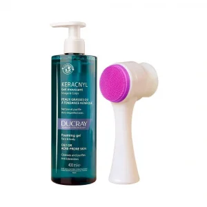 Ducray Keracnyl Gel Moussant Cilt Temizleme Fırça Hediyeli 400 ml