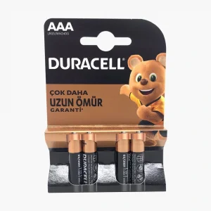 Duracell AAA 4lü İnce Kalem Pil