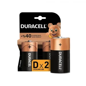 Duracell D Büyük Pil 2li