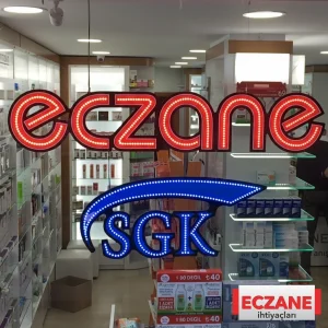 Eczane LED Tabela Seti – 134x26 cm + SGK 80x35 cm