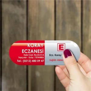 İlaç Kapsülü Eczane Magneti Kod 1 1000 adet