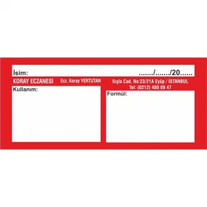 Majistral İlaç Etiketi Kod2