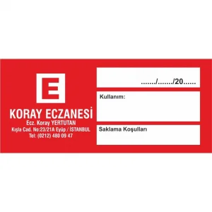 Majistral İlaç Etiketi Kod3