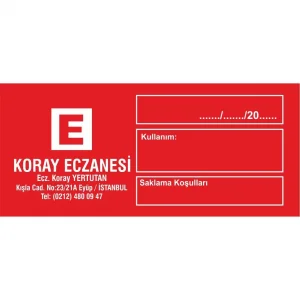 Majistral İlaç Etiketi Kod5