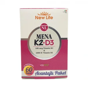 New Life Mena K2+D3 60 Kapsül