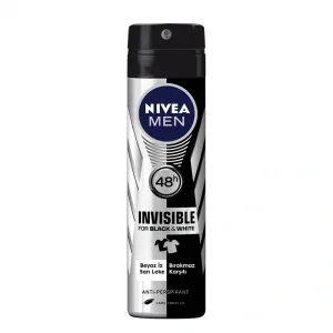 Nivea Invisible For Black  White Orijinal Deodorant For Men 150 ml