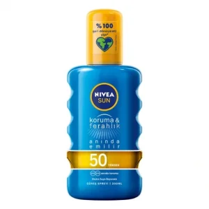 Nivea Sun Güneş Spreyi Koruma  Ferahlık Transparan SPF50 200 ml