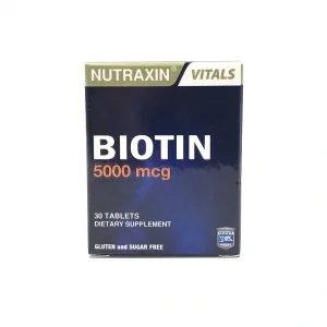 Nutraxin Biotin 5000 mg 30 Tablet