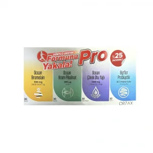Ocean Formunu Yakala 4lü Set 30 Kapsül - Bromelain + Krom Pikolinat + Çörek Otu Yağı + Bigflor Probiyotik