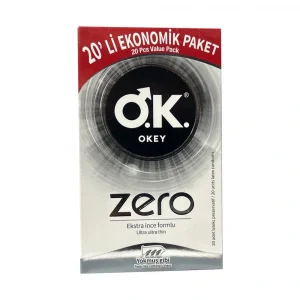 Okey Prezervatif Zero Ekstra İnce Formlu 20li