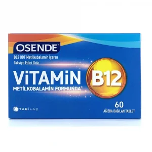 Osende Vitamin B12 60 Ağızda Dağılan Tablet