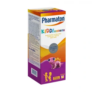 Pharmaton Kiddi Growth Kalsiyum Vitamin D İyot İçeren Takviye Edici Gıda Meyve Aromalı Şurup 200 ml
