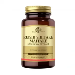 Solgar Reishi Shiitake Maitake Mushroom Extract 50 Kapsül
