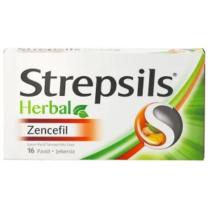 Strepsils Herbal Zencefil Aromalı 16 Pastil