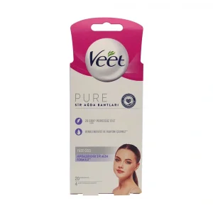 Veet Sir Ağda Bandı Pure Yüz 20li