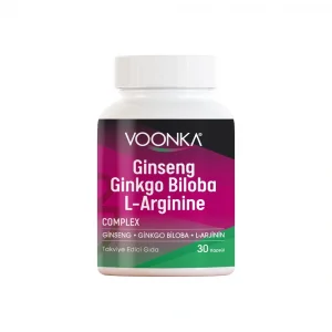 Voonka Ginseng Ginkgo Biloba L-Arginine 30 Kapsül