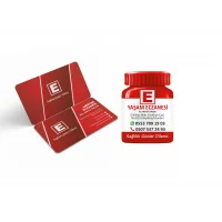 Kalın Gramajlı Eczane Kartvizit + Magnet Paketi No:3